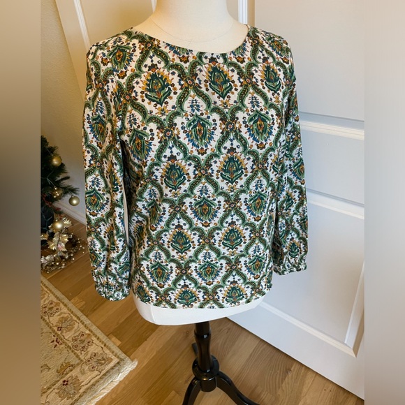 Jewel Green Blouse that Twinkles from Talbots - Picture 6 of 8